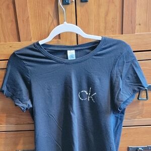 Calvin Klein Charcoal Tee with Logo